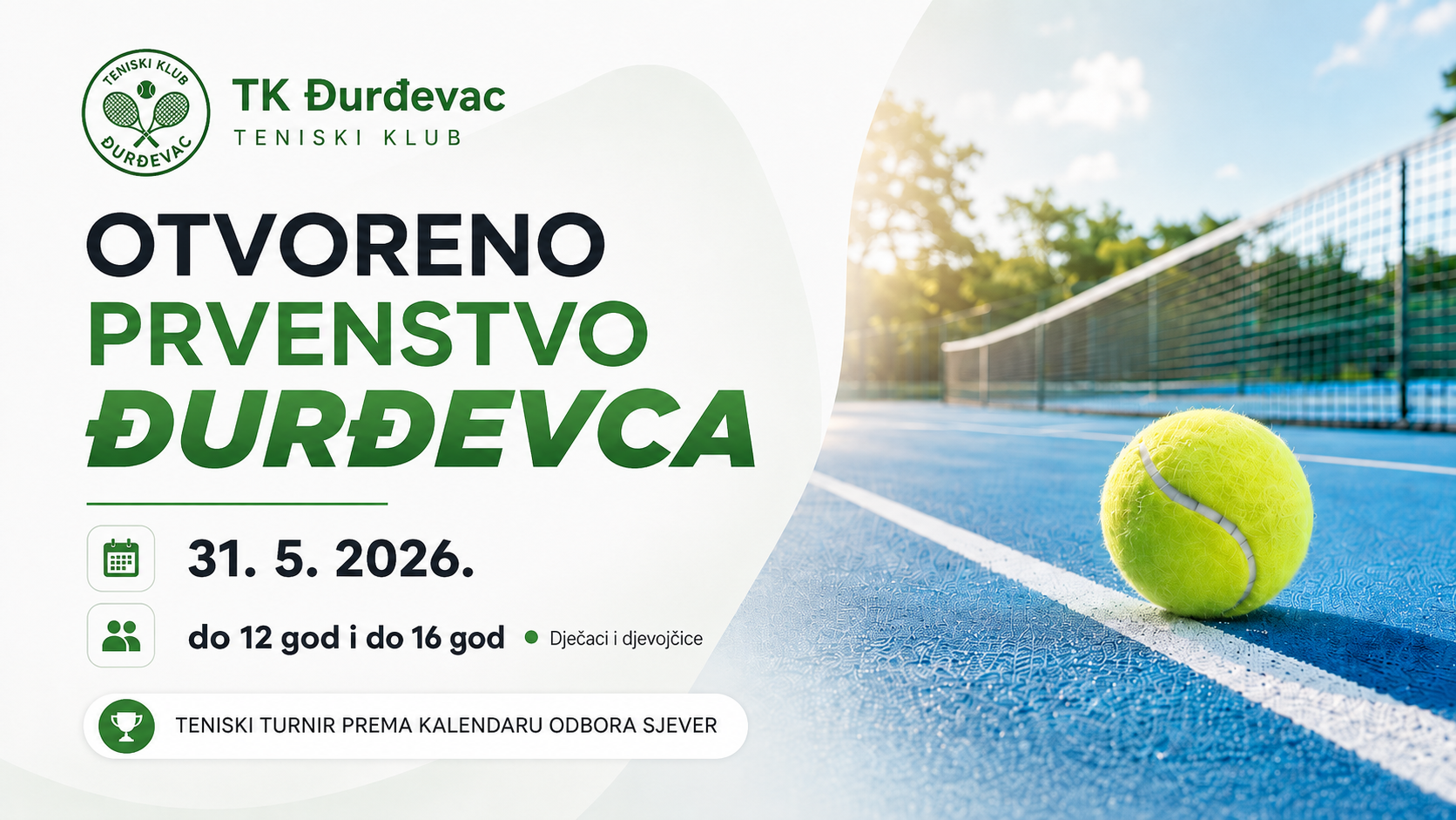 Teniski turnir - Otvoreno prvenstvo Đurđevca